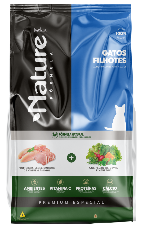 Alinutri Nature Fórmula Premium Especial Gatos Filhotes 10 Kg