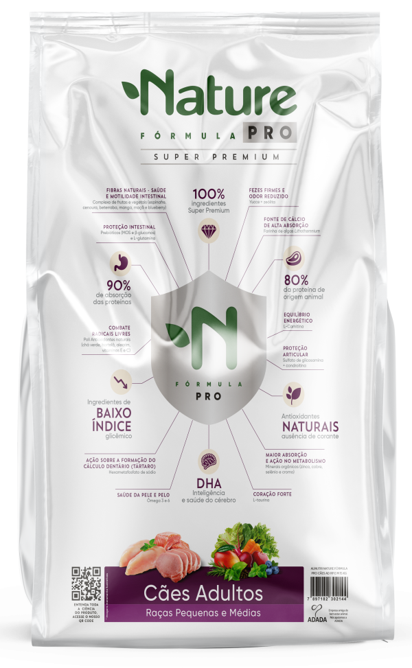 Alinutri Nature Fórmula PRO Cães Adultos Raças Pequenas e Médias 2,5 Kg - Imagem 2
