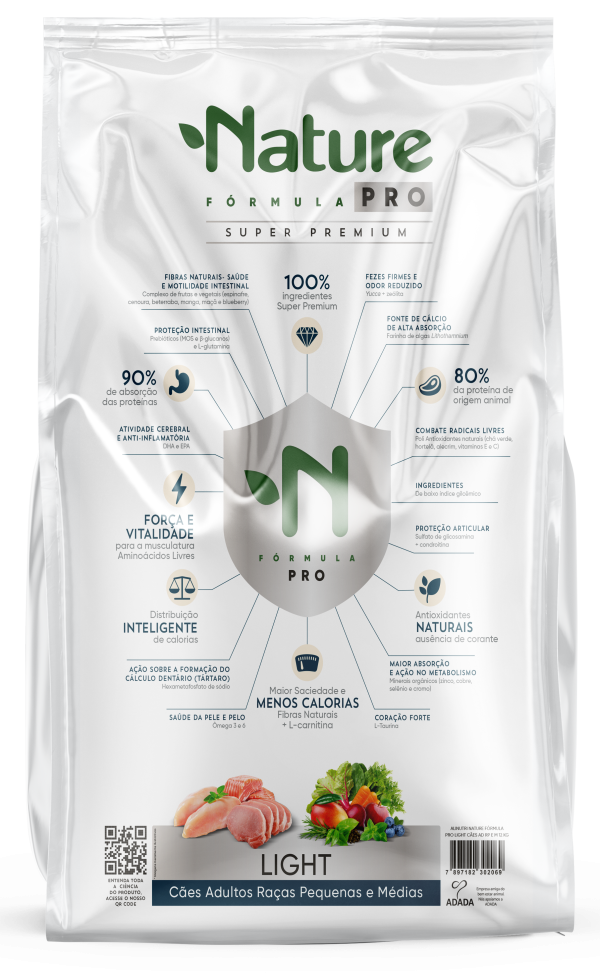 Alinutri Nature Fórmula PRO LIGHT Cães Adultos Raças Pequenas e Médias 2,5 Kg - Imagem 2