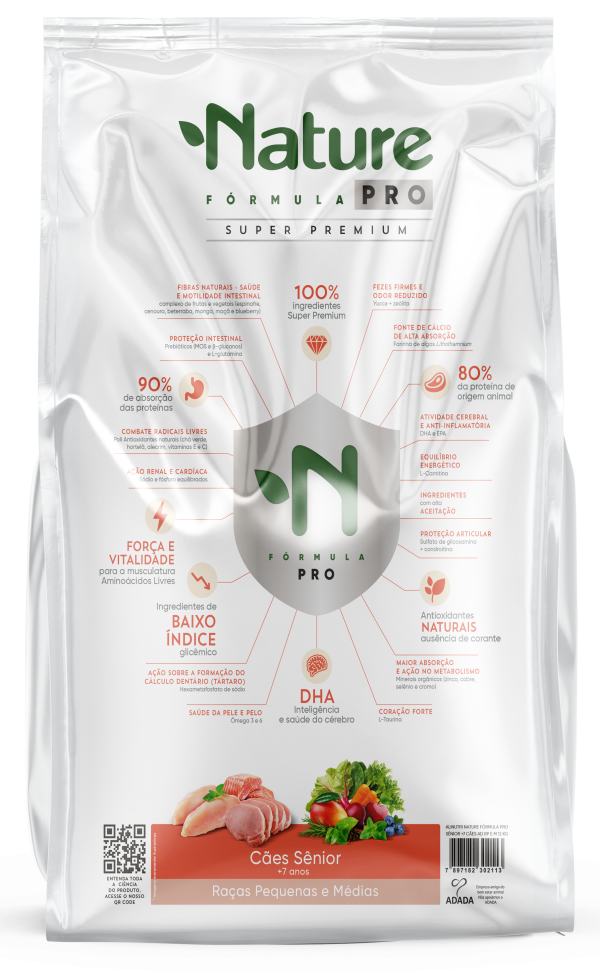 Alinutri Nature Fórmula PRO SENIOR +7 Cães Raças Pequenas e Médias 12 Kg - Imagem 2