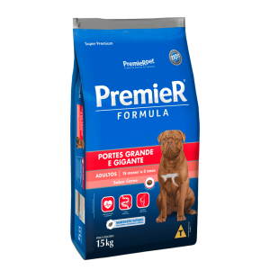 PremieR Formula Cães Adultos Porte Grande e Gigante Carne 15 Kg