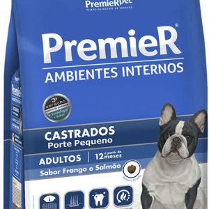 PremieR Ambientes Internos Cães Adultos Frango e Salmão Castrados 2,5 Kg