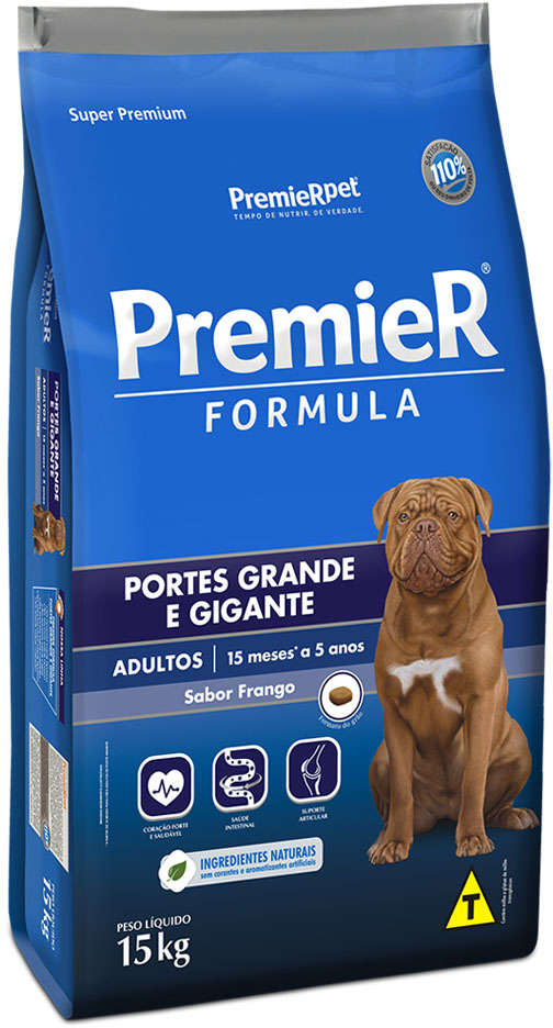 PremieR Formula Cães Adultos Porte Grande e Gigante Frango 15 Kg