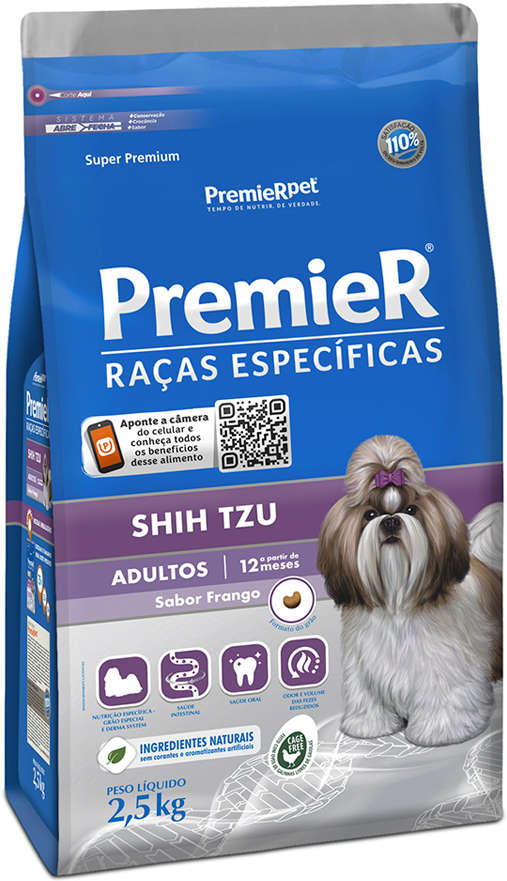 PremieR Raças Específicas Shih Tzu Adultos Frango 2,5 Kg