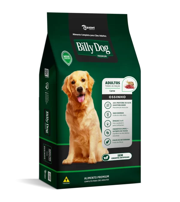 Billy Dog Ossinho Adultos Carne 7 Kg