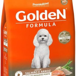GoldeN Formula Cães Adultos Porte Pequeno Salmão e Arroz 3 Kg