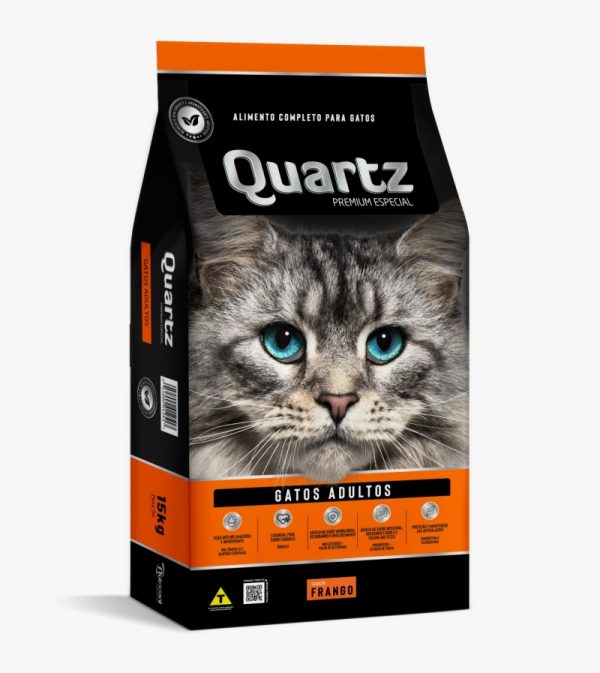Quartz Gatos Adultos Frango 15 Kg