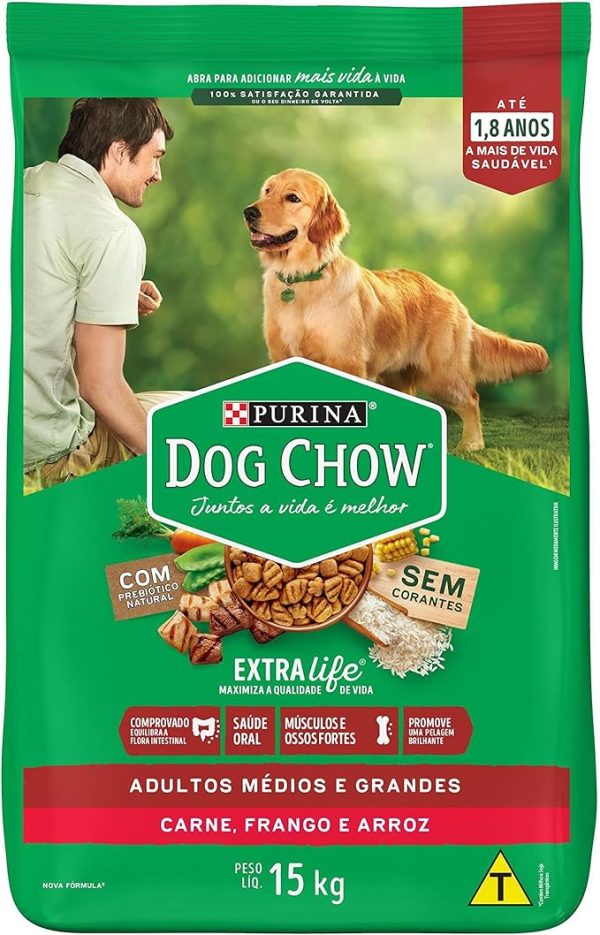 Dog Chow Cães Adultos Porte Médio e Grande GRANEL
