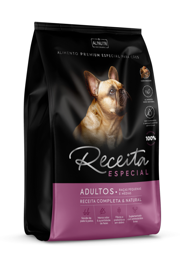 Alinutri Receita Especial Cães Porte Pequeno e Médio Adultos GRANEL
