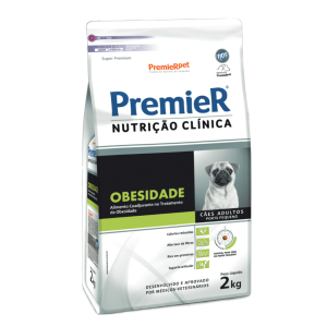 PremieR Nutrição Clínica Cães Adultos Porte Pequeno Obesidade 2 Kg