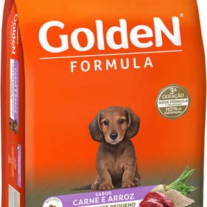 GoldeN Formula Cães Filhotes Porte Pequeno Carne e Arroz 10,1 Kg