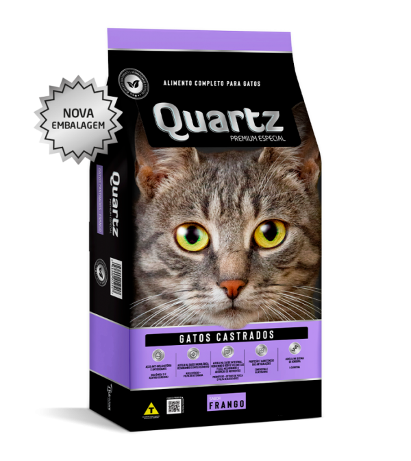 Quartz Gatos Castrados Frango 15 Kg
