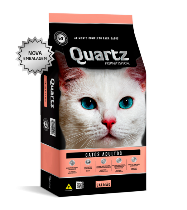 Quartz Gatos Adultos Salmão 15 Kg