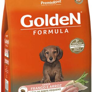 GoldeN Formula Cães Filhotes Porte Pequeno Frango e Arroz 1 Kg