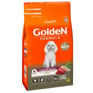 GoldeN Formula Cães Adultos Porte Pequeno Carne e Arroz 1 Kg
