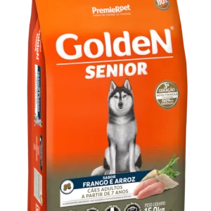 GoldeN Formula Cães Seniores Frango e Arroz 15 Kg