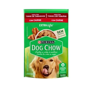 Sachê Dog Chow Adulto Carne Todos os Tamanhos 100 G
