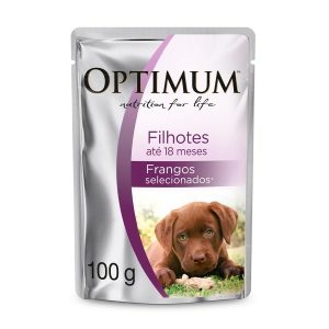 Sachê OPTIMUM™ Cães Filhotes – Sabor Frango 100 G