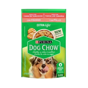 Sachê Dog Chow Adulto Todos os Tamanhos Frango 100 G