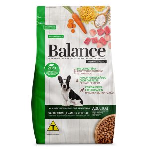 Ração Balance Cães Adultos Carne, Frango e Vegetais Raça Pequena GRANEL