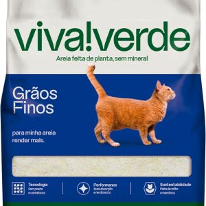 Areia Higiênica Viva Verde Grãos Finos 4 Kg