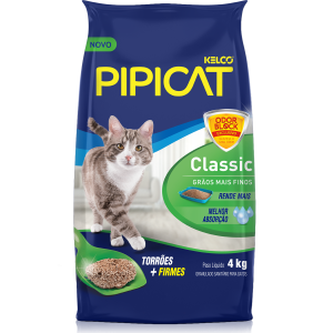 Areia Sanitária Pipicat Classic 4 Kg
