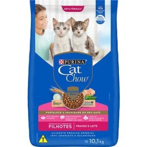 Cat Chow Gatos Filhotes Frango e Leite 10,1 Kg