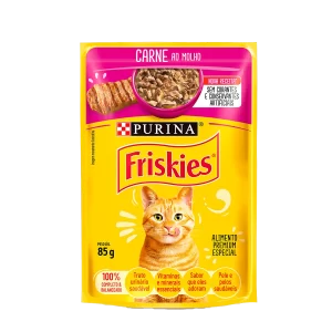 Sachê Friskies Gatos Adultos Carne 85 G