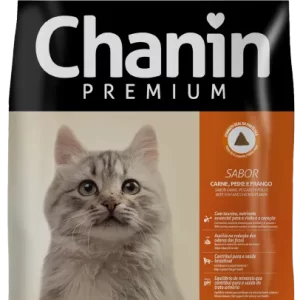 Chanin Premium Filhotes Carne, Peixe e Frango 10,1 Kg