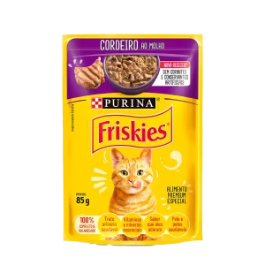 Sachê Friskies Gatos Adultos Cordeiro 85G