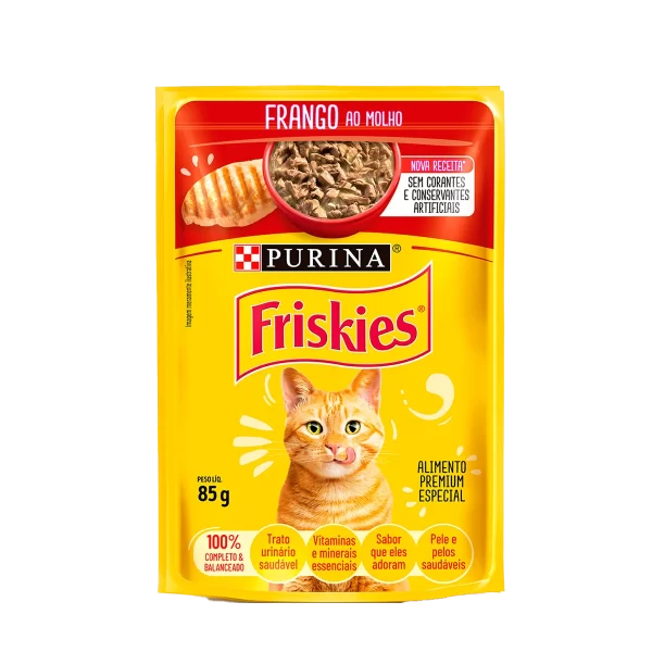 Sachê Friskies Frango ao Molho 85 G