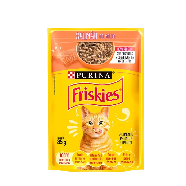Sachê Friskies Gatos Adultos Salmão 85 G