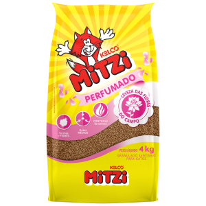 Areia Sanitária Para Gatos Kelco Mitzi Perfumado 4 Kg