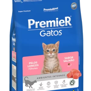 PremieR Gatos Pelos Longos Filhote Salmão 1,5 Kg