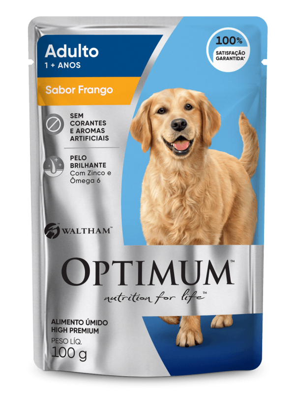 Sachê OPTIMUM™ Cães Adultos Sabor Frango 100 G