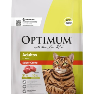 Ração Seca OPTIMUM™ Gatos Adultos Carne 1 Kg