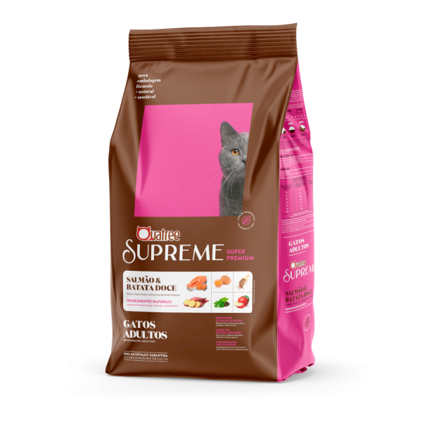 Quatree Supreme Gatos Adultos Salmão e Batata Doce 10,1 Kg