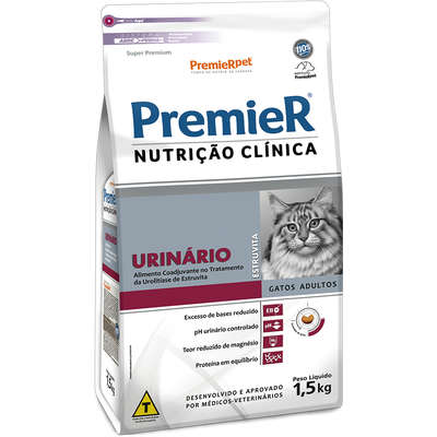 PremieR Nutrição Clínica Gatos Urinário Estruvita 1,5 Kg