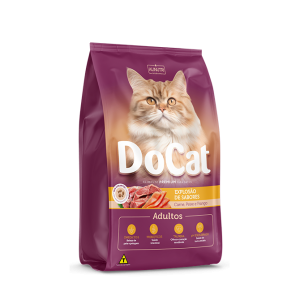 Docat Gatos Adultos Carne Peixe e Frango GRANEL