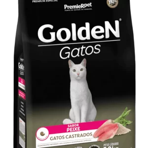 GoldeN Gatos Castrados Peixe 3 Kg