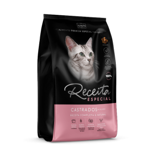 Receita Especial Gatos Adultos Castrados Salmão 1 Kg