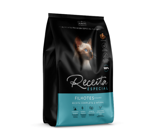 Receita Especial Gatos Filhotes Salmão 3 Kg