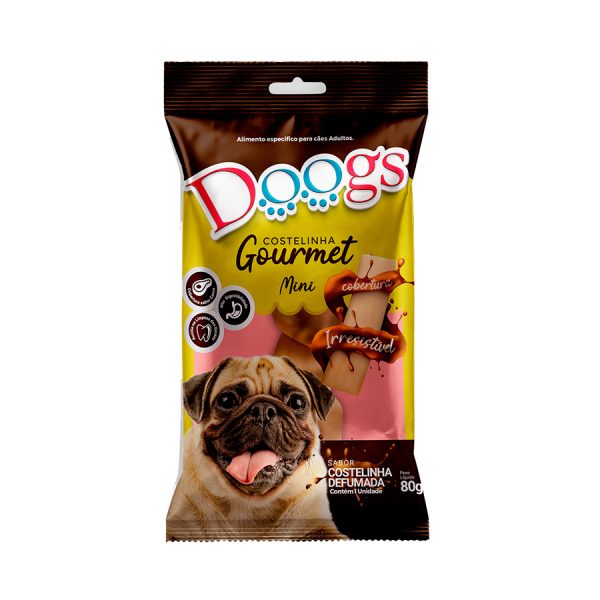 Costelinha Gourmet Defumada Mini Sabor Carne 80g