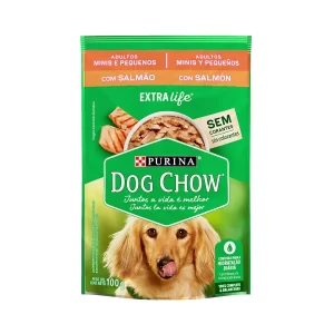 Sachê Dog Chow Adultos Minis e Pequenos Sabor Salmão 100 g