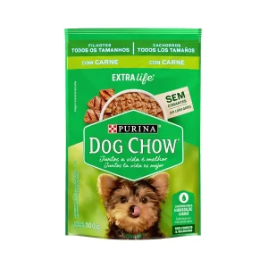 Sachê Dog Chow  Filhotes Todos os Tamanhos Sabor Carne 100 g