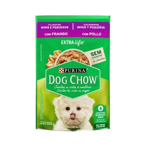 Sachê Dog Chow Filhotes Minis e Pequenos Sabor Frango 100 g