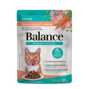 Ração Balance Sabor Frango ao Molho com Vegetais Gatos Adultos