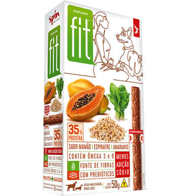 Stick Spin Pet Fit Mamão, Espinafre e Amaranto 50g
