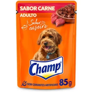 Sachê Champ Cães Adultos Sabor Caseiro Carne 85g