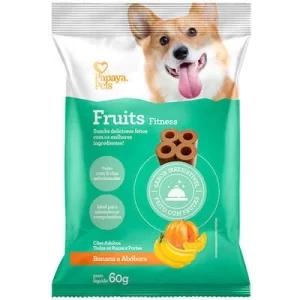 Snacks Fitness Fruits Papaya Pets Banana e Abóbora 60g